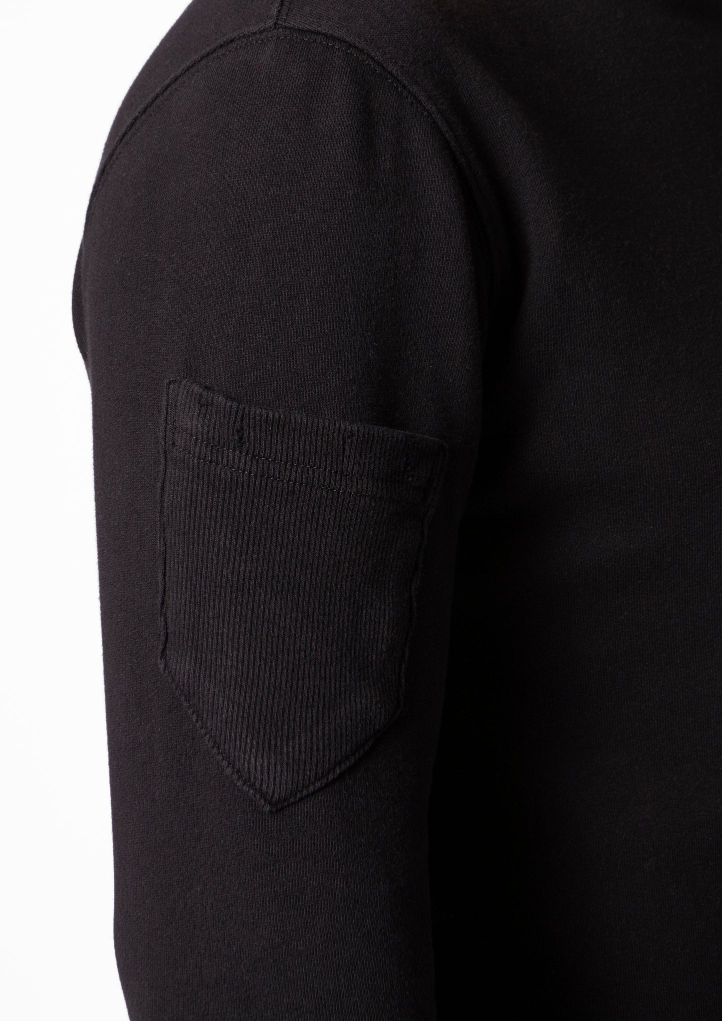 Black Distressed Logo Print Jumper